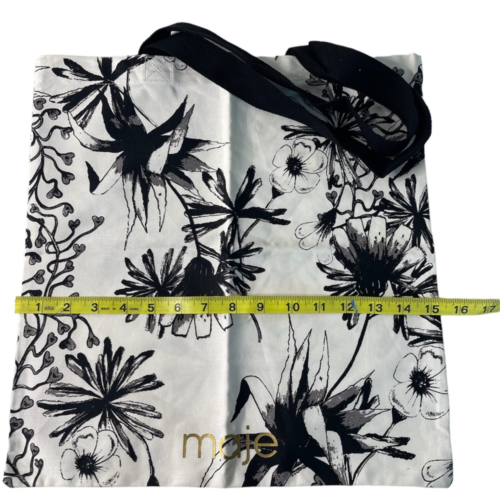 New Maje Cotton Tote Bag - Picture 4 of 5